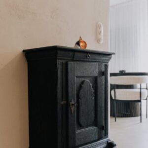 Design Kommode schwarz vintage