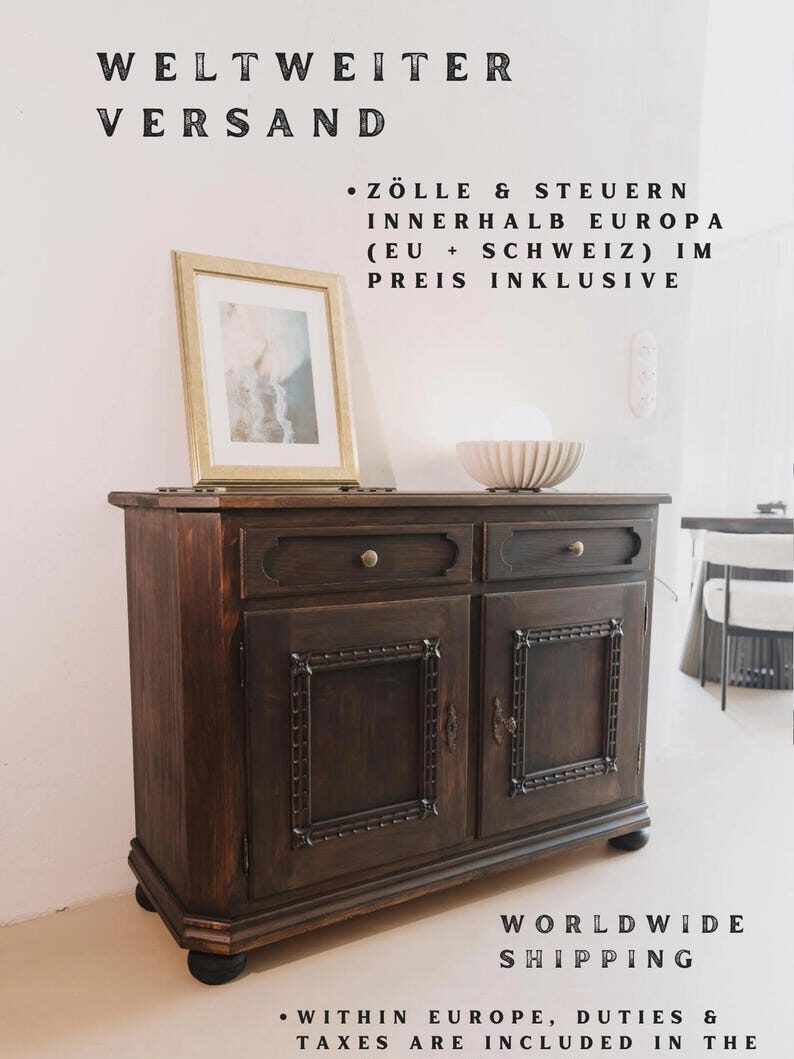 Kommode Vintage Echtholz 2