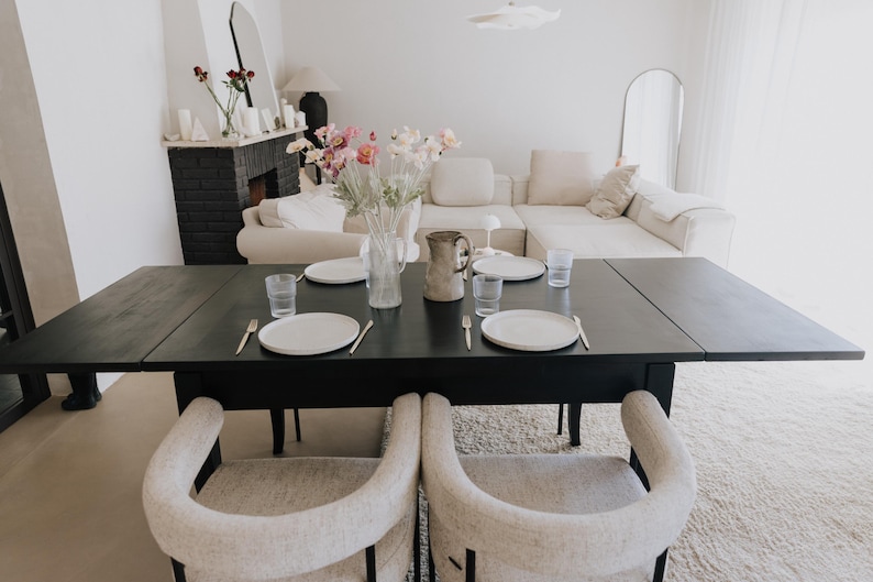 esstisch vintage schwarz