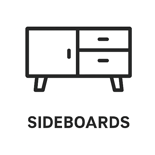 sideboard vintage holz emblem