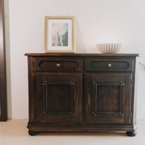 Kommode Holz - Kommode antik - Vintage Kommode Fichte - Kommode alt aus Holz (Altholz) dunkel - Kommode dunkles Holz