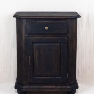 Kommode aus Holz - Schrank (Alt und Antik) im Vintage Stil, TV Schrank Eiche massiv, Massivholz - schmal / hochkant - Kommode Vintage Eiche