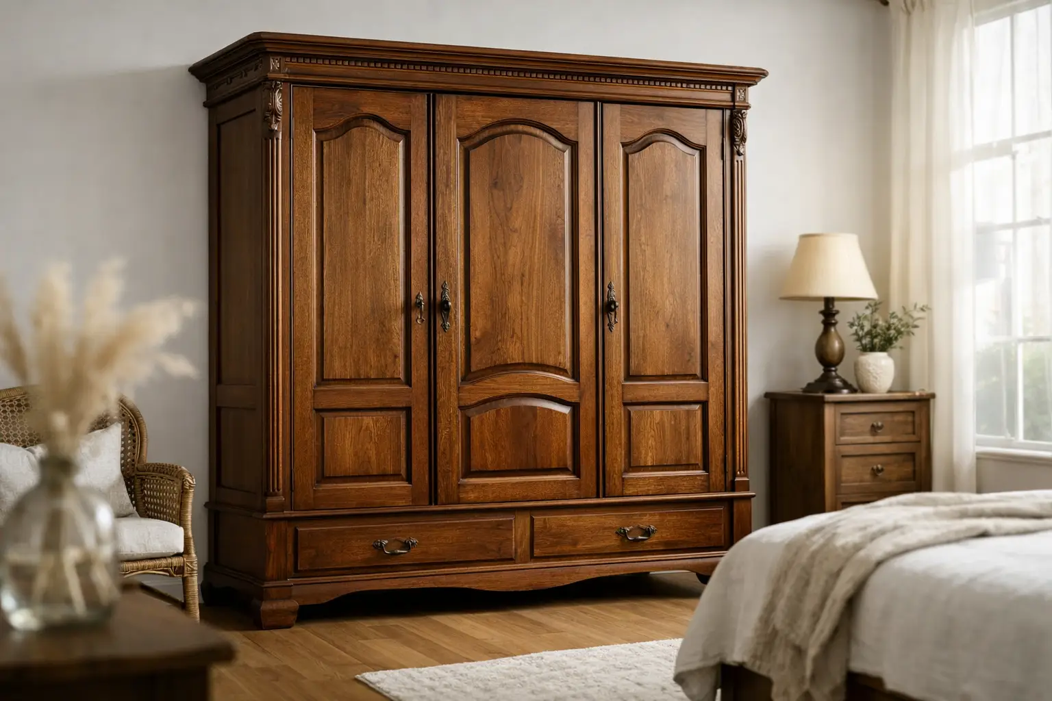 Vintage-Kleiderschrank aus Vollholz wählen