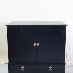 Englische Kommode Holz - Kommode antik - Vintage Kommode aus Eiche - Kommode alt aus Holz (Altholz) dunkel - Kommode dunkles Holz